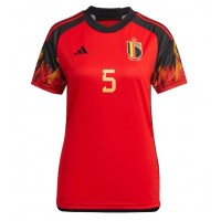 Maglie da calcio Belgio Jan Vertonghen #5 Prima Maglia Femminile Mondiali 2022 Manica Corta